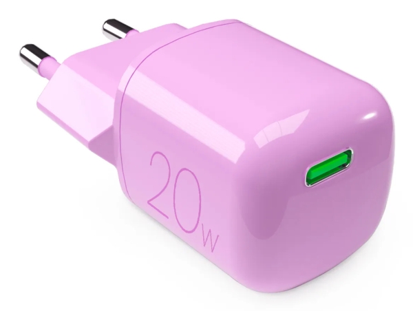 PURO PUFCMTCUSBC20WGPINK, inomhus, AC, 12 V, Rosa | Tele & GPS - Mobil tillbehör - Övriga tillbehör | GameStuff