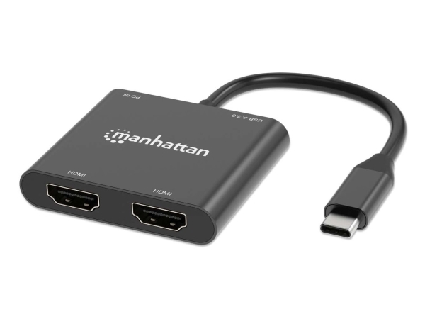 Manhattan 154321, 0,15 M, Usb Typ-C, 2 X Hdmi, Männlich, Weiblich, Gerade