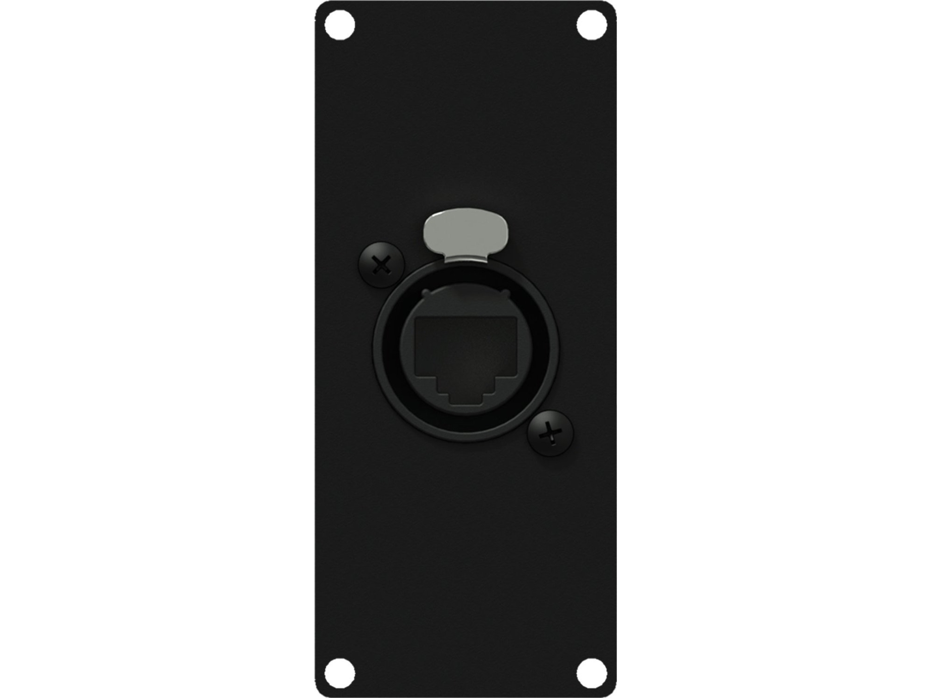 Caymon Caymon Casy167/B Panel Casy Mit Durchgang: Ethercon – Rj45, 1 Modul, Schwarz