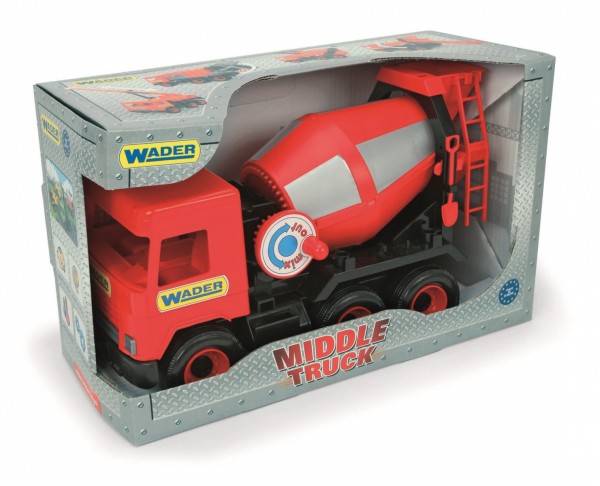 Tigres 32114 Auto Middle Truckconctere Mixer In A Box, Colour-Red, One Size