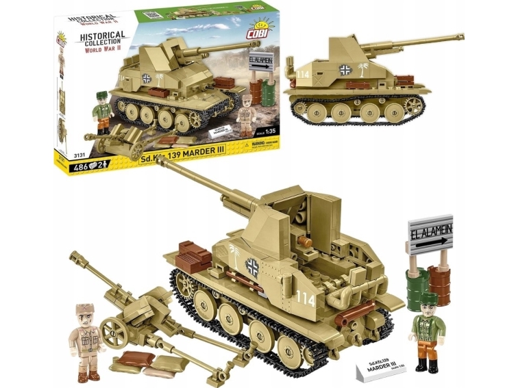COBI Sd.Kfz.139 Marder III byggsats 1:35 | Hobby - Modellbygge - Plast Byggmodeller - Militär | GameStuff