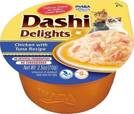 INABA Dashi Delights kylling tun bouillon - kattegodbid - 70g | Sällskapsdjur - Katt - Kattgodis | GameStuff