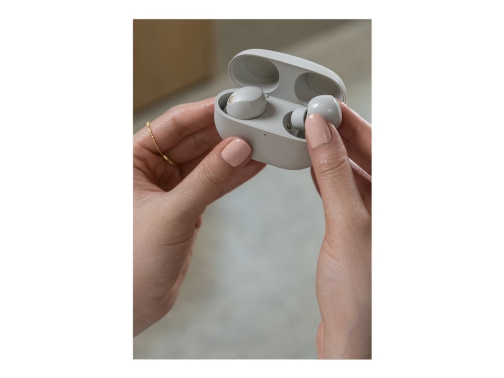 Sony WF-1000XM5 - Ægte trådløse øretelefoner med mik. - i øret - Bluetooth - aktiv støjfjerning - sølv