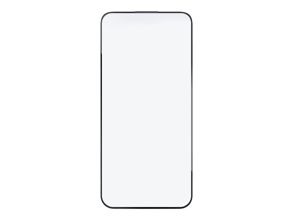 Fixed - Handy Displayschutzfolie - Vollschutz - 2.5D - Glas - Rahmenfarbe Schwarz - Für Apple Iphone 15 Pro Max