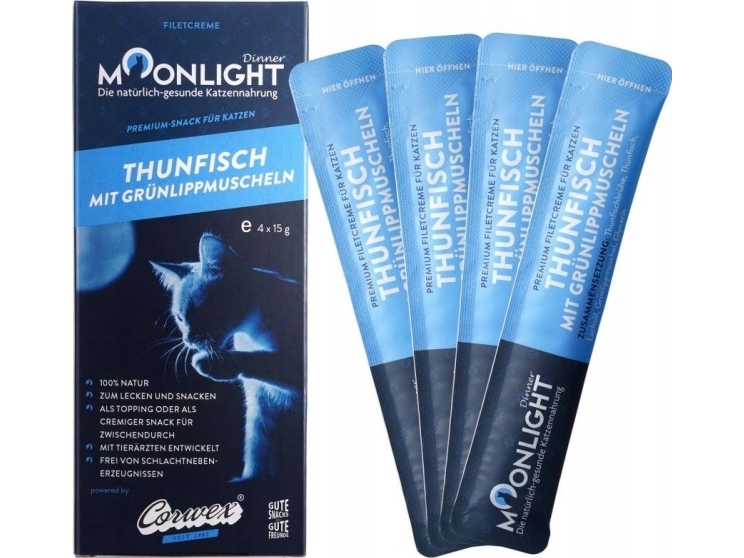 Moonlight Moonlight Dinner Creme - Tuńczyk,Omułek 60G,15Gx4