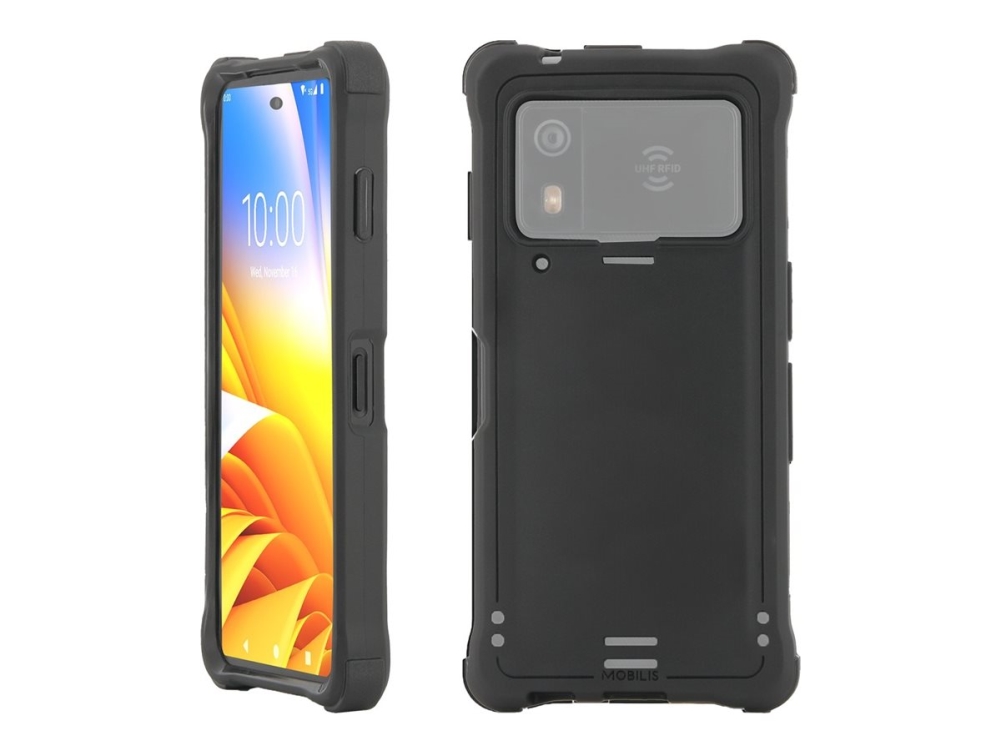 Mobilis Protech - Bagsidecover Til Mobil Mini Pc - Grov - 30 % Genbrugt Materiale - Sort - For Zebra Em45 Rfid