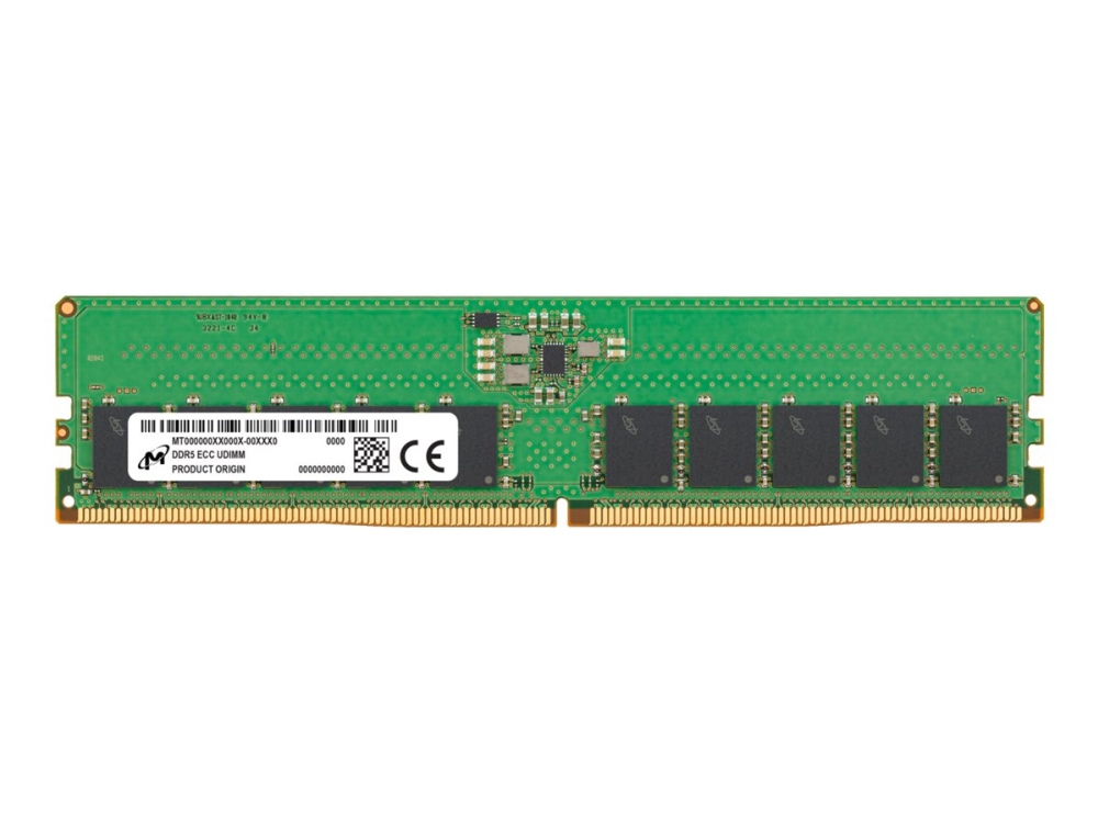 Micron Ecc Udimm Ddr5 16Gb 1Rx8 5600Mhz Pc5-44800 Mtc10c1084s1ec56br