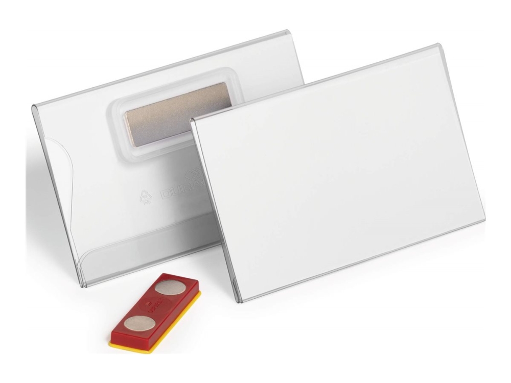 Navneskilt 40x75 mm med magnet Place & Hold - (25 stk.)