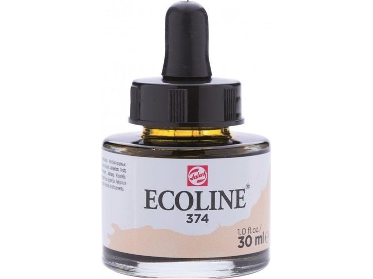Ecoline Flüssigkeit Aquarell Flasche Rosa Beige 374