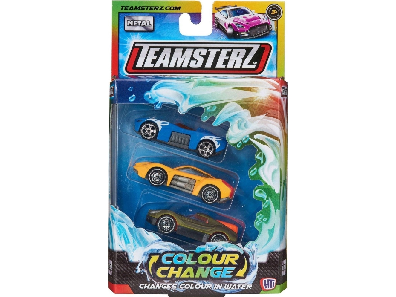 Teamsterz värimuutos painevalettu bil - 3 kpl pakkaus