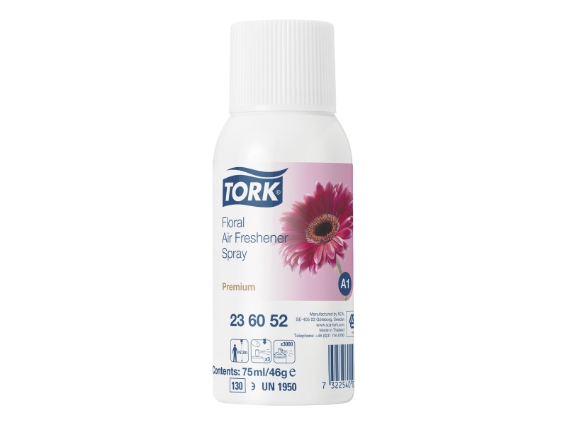 Duftfrisker Tork A1 Airfresh Premium Spray Blomst 75 Ml Refill - (Karton Med 12 Stk.)