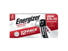 Knappcellsbatteri, Energizer Alkaline, LR44/A76, 12 st | EL Artiklar - Batteri - Knappcell batteri | GameStuff