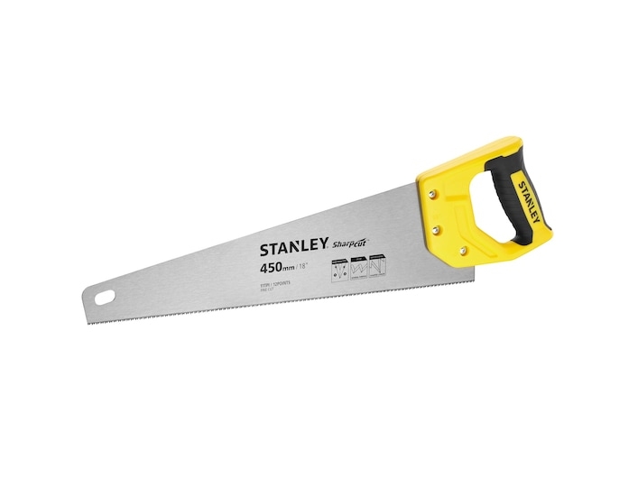 Stanley STHT20370-1, Trä, Stål, Gummi, Svart, Rostfritt stål, Gul, Svart, Gul, 1 styck | Verktyg & Verkstad - Handverktyg - Handsågar | GameStuff