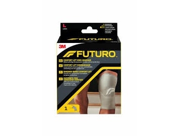3M Futuro 76588, Knie, Unterstützung, L, Nylon, Polyester, Spandex, Grau, Athletisch