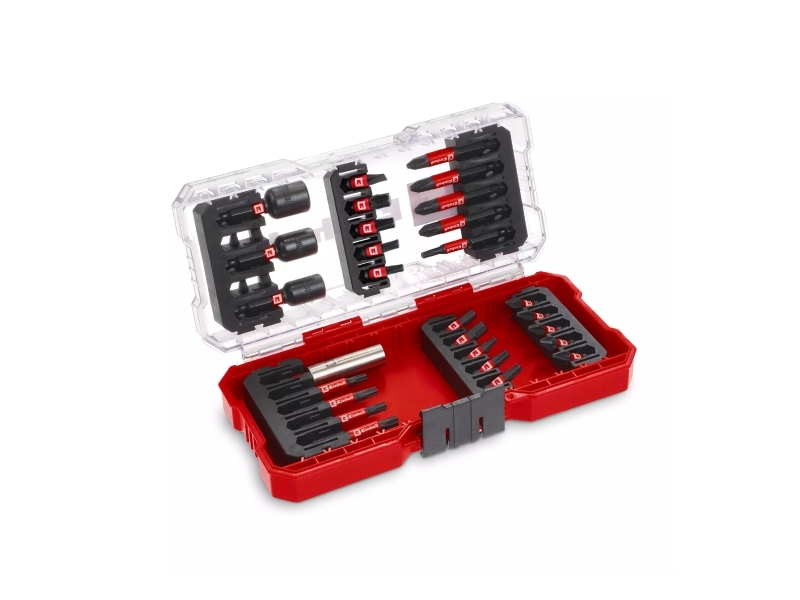 Einhell 49108703, 28 Stk, Stål, Ph1 / 2X Ph2 / 2X Pz2 / 2X T20 / T25 / T30 / T40 / Sl5 2X Ph2 / 2X Pz2 / 2X T15 / 2X T20 / T25