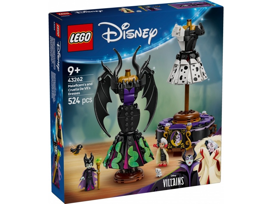 Lego Disney 43262 Maleficent's And Cruella De Vil's Dresse