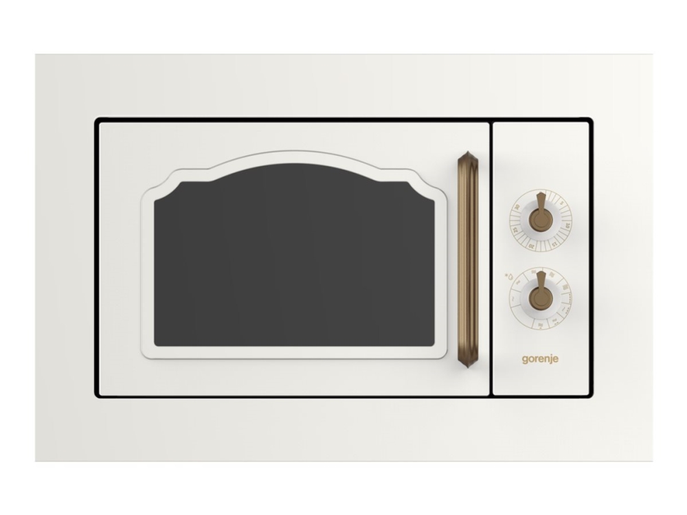 Gorenje Classico Bm235cli - Mikrobølgeovn Med Grill - Til Indbygning - 23 Liter - 800 W - Beige