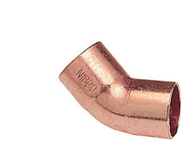 ACR bøjning 45, 7/8'' - Lodde, 40 bar, Muffe/Muffe