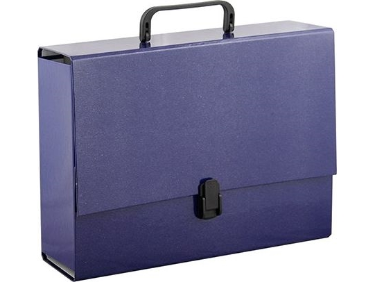 briefcase with handle a4 10 cm penmate cobalt