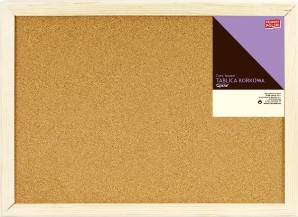 Grand Korkplatte Grand Holzrahmen 40/60 - 5003 (Sz) Grand