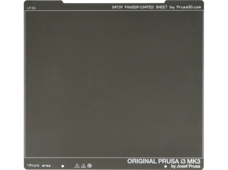 Fjederstålplade Pei - Til Prusa I3 Mk3/S/+ Og Mk2.5/S 3D-Printere - Satin