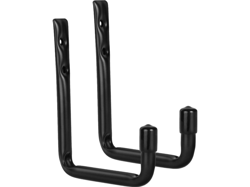 2 Maclean sieninių laikiklių rinkinys, padangoms, ratams, kopėčioms, dviračiui, plieno, maks. apkrova 22kg/rankena, MC-488