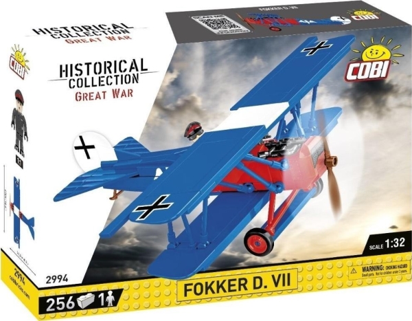 COBI Fokker D.VII, byggesæt (konstruktionslegetøj)