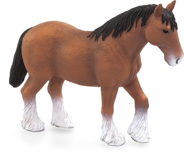 Mojo Horse World Clydesdale Horse Brown