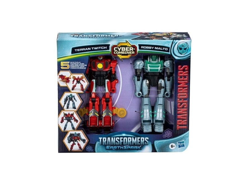 Transformers  "earthspark Cyber Combiner  " Terran Twitch Ir Robby Malto Figrls