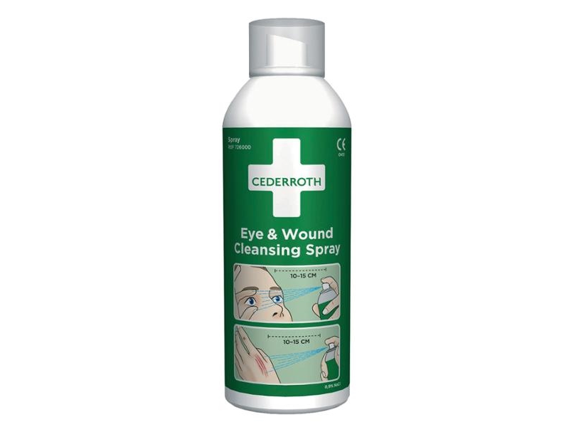Cederroth Sår- og Øjenskyllespray 150 ml | Kläder & Säkerhet - Säkerhetsutrustning - Första hjälpen | GameStuff