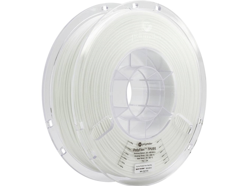 Polymaker Polyflex Tpu-95A - 0,75 Kg - 1,75 Mm - Hvid