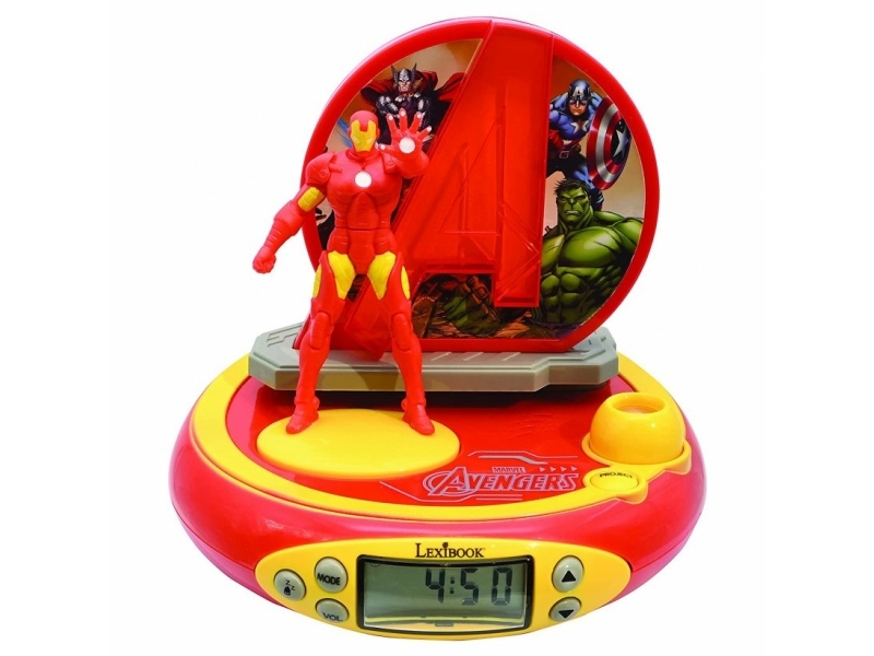 Lexibook Rp510av, Digitaler Wecker, The Avengers, Iron Man, Rot, Gelb, Drinnen, Kind