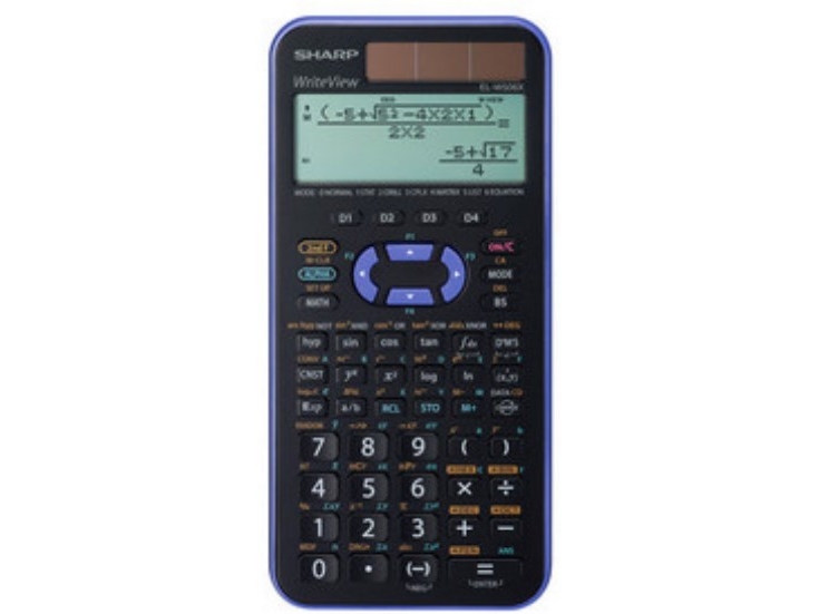 Sharp El-W506tbsl, Desktop, Videnskabelig, 2 Linier, Solar, Sort