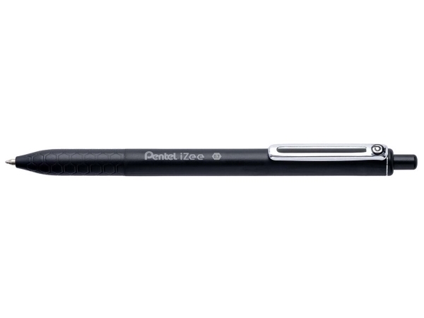 Pentel Bx467-A, Clips, Clip-On Udtrækkelig Kuglepen, Sort
