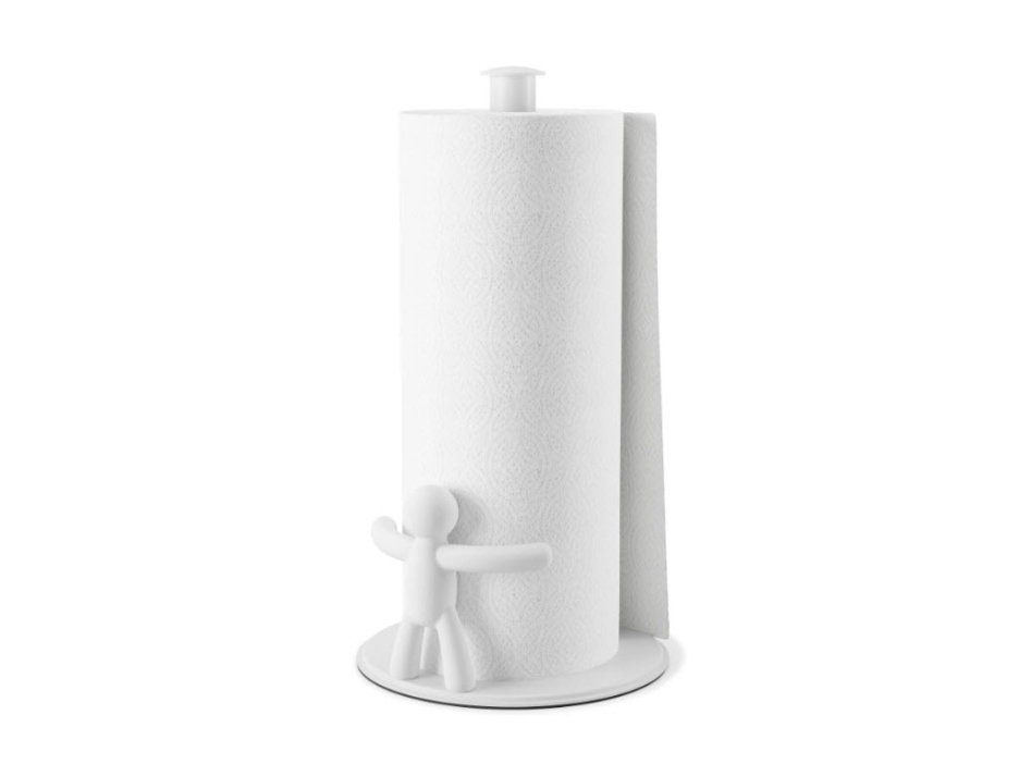 Umbra Buddy Bordplade Køkkenrulleholder Hvid Metal Polypropylen Pp Alan Wisniewski 1 Stk 180 Mm