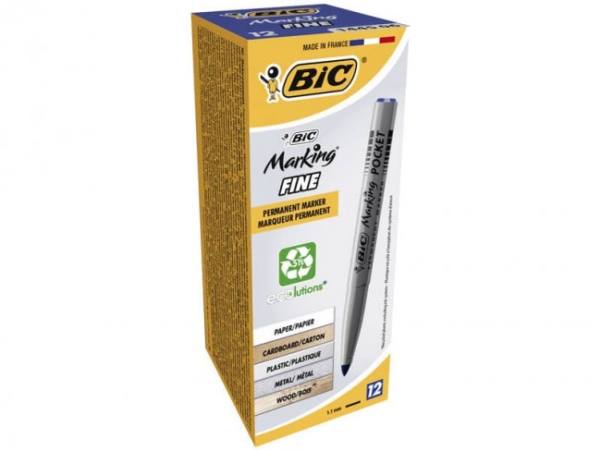 Bic Marking Fine, 12 Stück(E), Schwarz, Schwarz, 4,2 Mm, 1,1 Mm, Frankreich