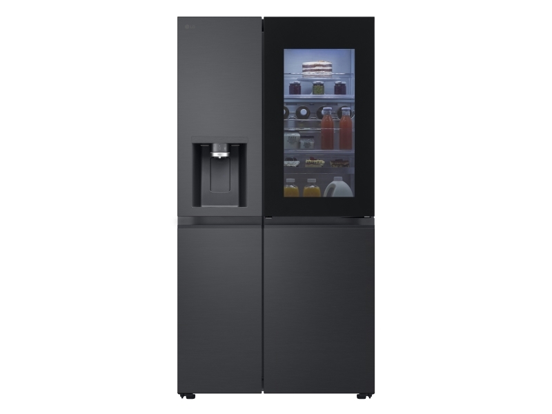 Lg Instaview Gsxe90evdd, Fritstående, Amerikansk Dør, Sort, 3 Dør(E), Essence Black Steel, Berøring