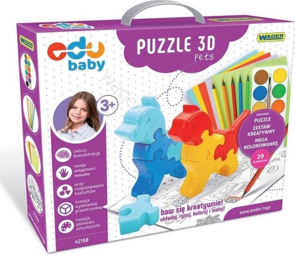 Wader Zoo 3D Haustiere Puzzle [Puzzle]