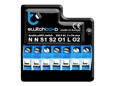 Blebox Switchboxd - Controller - Trådløs - Wi-Fi - 2.4 Ghz