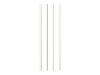 Papstar Pure - Sugerør - 0,6 Diameter X 20 Cm - Engangs - Hvid (Pakke Med 100)