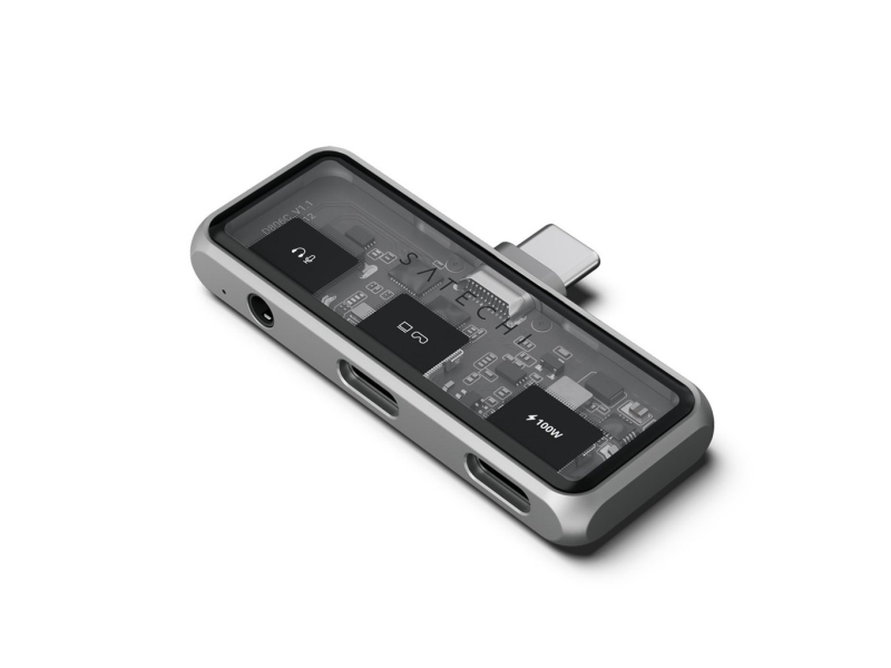 Satechi Mobile Hub With Audio Mobilny Adapter Usb Usb 100w | Data Audio Usb @60hz|
