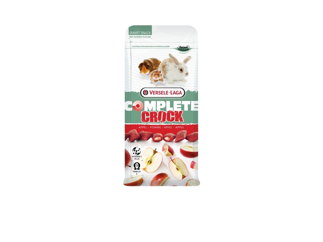 Versele-Laga Crock Apple, Snack, 50 g, Kanin, vitamin A, vitamin C, vitamin D3, vitamin E | Sällskapsdjur - Gnagare - Godis till gnagare | GameStuff