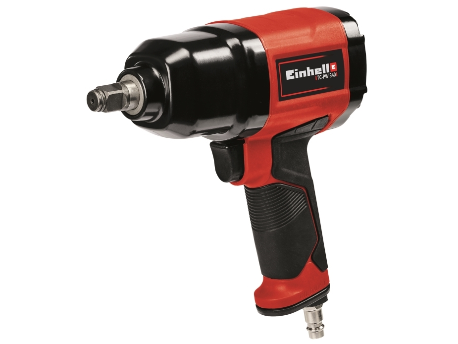 Einhell Tc-Pw 340, Air Ratchet Wrench, Black, Red, 7500 Rpm, 340 N·M, 142 L/Min, 6.3 Bar