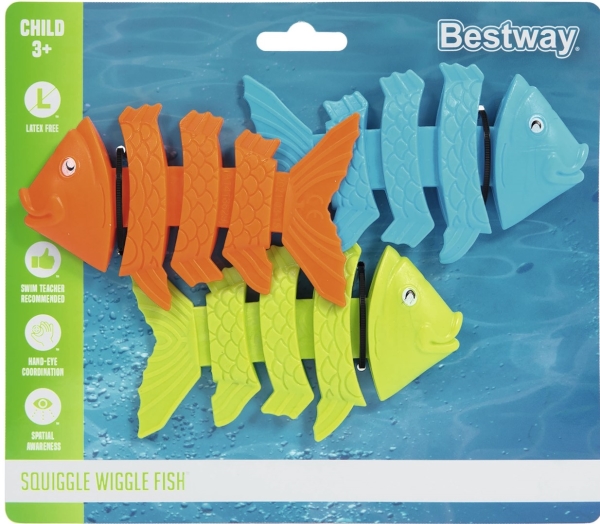 Squiggle Wiggle Fischförmiges Tauchspielzeug 3Tlg. (3+)
