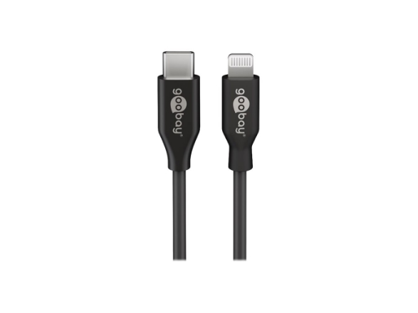 Goobay 39445, 1 M, Lightning, Usb C, Männlich, Männlich, Schwarz