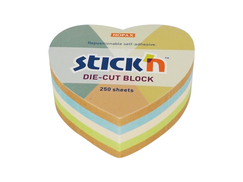 Musiktablett 67X67 250 Blatt Herz Sortiert 100% Recycelt