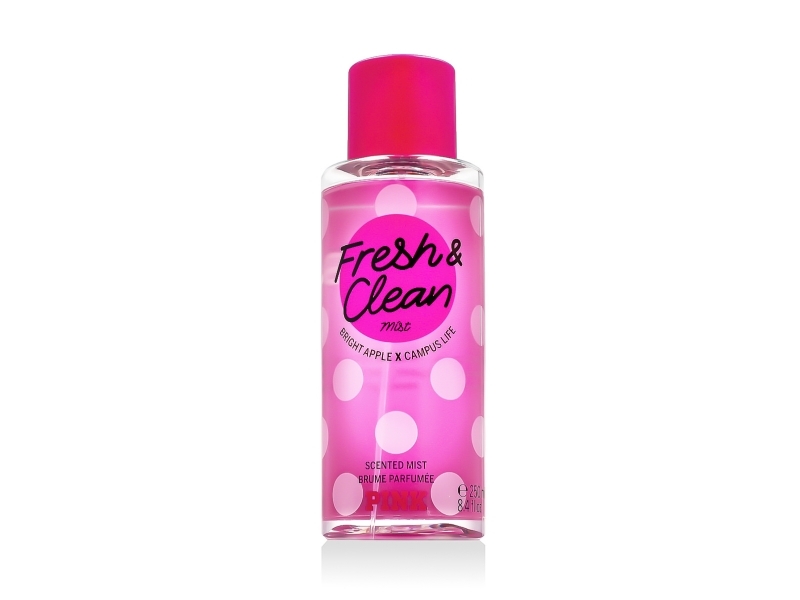 Victoria's Secret Pink Fresh & Clean Bright Apple X Campus Life Bodyspray 250 Ml (Woman)