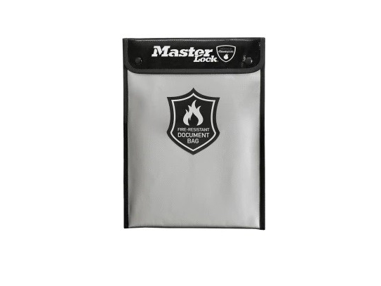 Master Lock Fireproof Document Bag