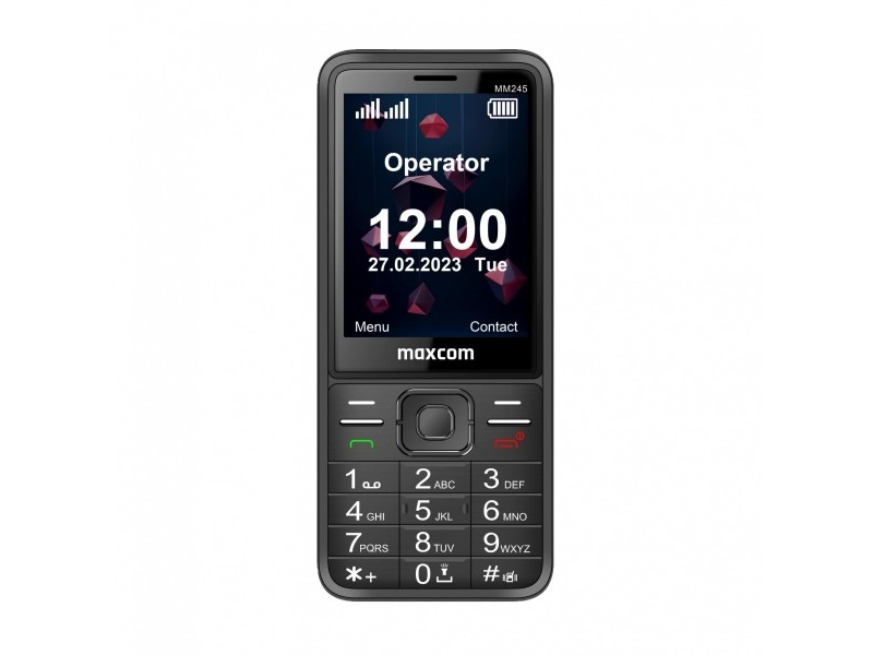Maxcom Mobiltelefon Mm245 4G Schwarz/Schwarz