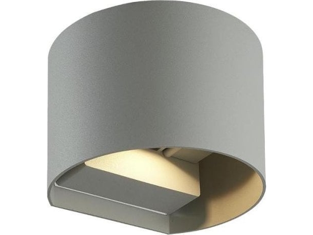 Wand-Außenleuchte Cilinder, Led 2X3w, 3000K, Ip54, Verstellbarer Abstrahlwinkel, Grau, Led Line Lite